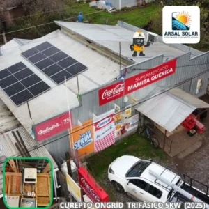 Proyecto ongrid 5kw trifasico curepto Arsal Solar