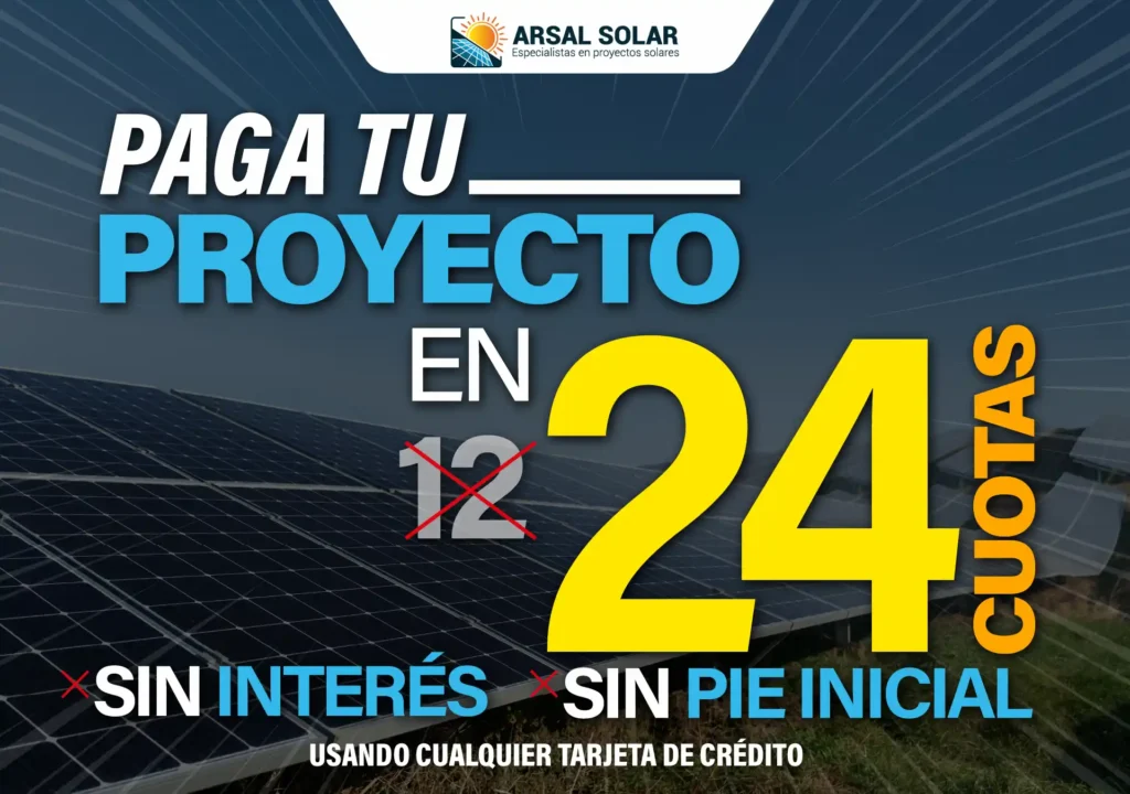 Arsal solar cuotas precio contado